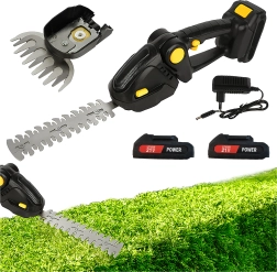 cisailles sans fil 2 en 1 pour haies et gazon