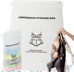 Organisateur de voyage imperméable pour sous-vêtements à glisser dans la valise