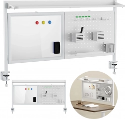 cloison de bureau avec tableau magnétique et panneau perforé er-301