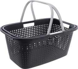 Panier à linge 38 l avec poignées en plastique