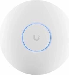 Point d’accès Wi‑Fi 7 plafond Ubiquiti U7 Pro Max avec 6 GHz et analyse spectrale