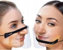 Mini casque pour nez et bouche - noir