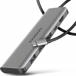 Hub USB-C multiports 5‑en‑1 5 Gbps avec HDMI 4K/30 Hz, 3× USB‑A, PD 100 W et câble USB‑C de 100 cm