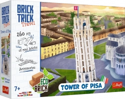Jeu de construction en briques BRICK TRICK Travel – Tour penchée de Pise (260 pièces)