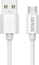 Savio câble USB-A vers micro USB 3 m, charge rapide 2 A