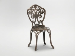 Chaise de jardin en aluminium Danbury, finition bronze antique