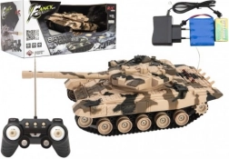 Tank télécommandé avec pack rechargeable et effets sonores