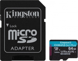 Carte microSD 64 Go Canvas Go! Plus avec adaptateur