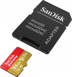 Carte mémoire SanDisk Extreme microSDXC 64 Go
