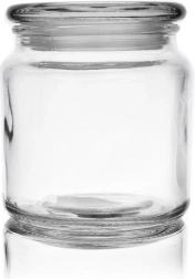 Bocal en verre pour aliments 580 ml avec couvercle