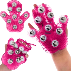 Gant de massage à billes métalliques 360° anti-cellulite