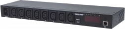 PDU rack gérée 19" 1U, 8x C13, 110–250 V / 16 A, gestion IP