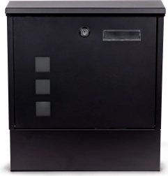 Boîte aux lettres en acier ModernHome avec porte-journaux et serrure