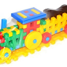 Jeu de construction en plastique tracteur