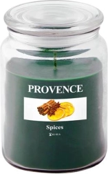 Bougie parfumée en verre PROVENCE épices 95 heures