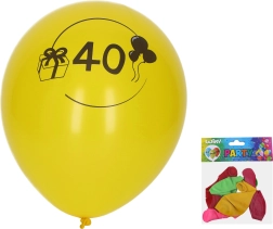 Ballons 30 cm avec le chiffre 40 – lot de 5 pièces