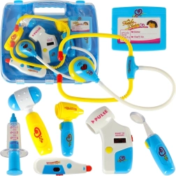 Kit médical pour enfants dans une mallette avec lumière bleue