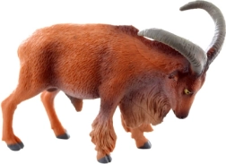 Figurine en plastique de mouflon aux cornes réalistes