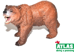 Figurine ours grizzli – peinte à la main