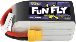 Batterie LiPo Tattu FunFly 1300 mAh 6S 22,2 V 100C (XT60)