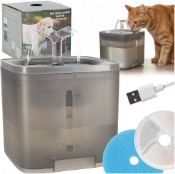 Fontaine automatique pour chiens et chats 2 L avec pompe USB et filtration