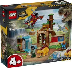 LEGO Jurassic World centre de secours avec vélociraptors, stégosaure et ptéranodon