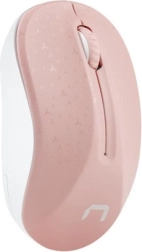 souris sans fil NATEC Toucan rose et blanche
