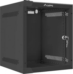 Armoire réseau murale 10'' 6U 280×310 mm noire LANBERG