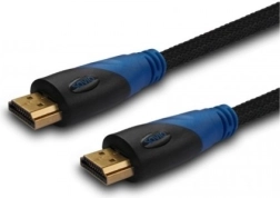 Câble HDMI 3 m avec gaine en nylon et connecteurs plaqués or
