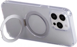 Étui magnétique avec support JOYROOM pour iPhone 15 – transparent