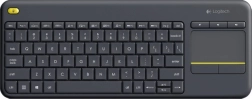 Clavier sans fil Logitech avec pavé tactile K400 Plus - noir