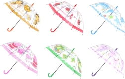 Parapluie enfant à ouverture automatique avec animaux (motifs assortis)