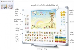 Calendrier magnétique pour enfants - Maternelle avec 114 aimants