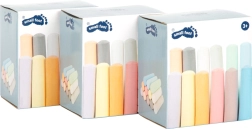 Ensemble de craies colorées SMALL FOOT – 3×12 pièces pour trottoir et tableau