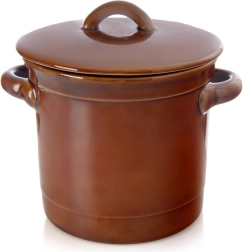 Récipient en céramique pour fermentation avec couvercle 1 l