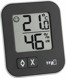 Thermomètre numérique avec hygromètre TFA MOXX – Noir