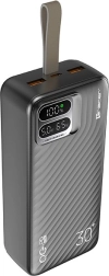 Powerbank tracer blaze 30000 mah 65 w, noir