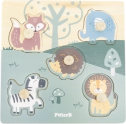 Puzzle en bois avec animaux à poignées PolarB Viga