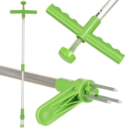 Arrache-mauvaises herbes télescopique à 3 dents 93 cm