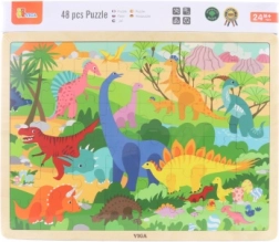 Puzzle en bois Monde des dinosaures 48 pièces