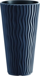 Jardinière Prosperplast Sandy slim avec insert anthracite