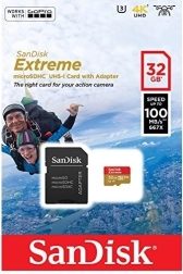 SanDisk Extreme 32GB carte microSDHC pour 4K et Full HD