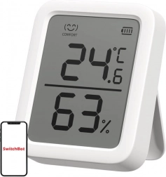 Thermomètre et hygromètre intelligents SWITCHBOT Meter Plus avec écran 3"
