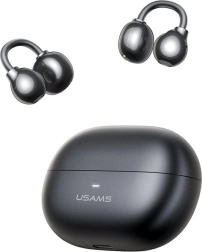 écouteurs sans fil usams echo r02 clip-on gris