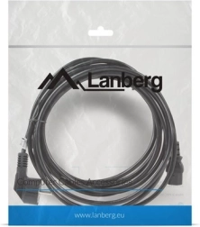 Câble d’alimentation CEE 7/7 – IEC 320 C13, 5 m, VDE, noir Lanberg