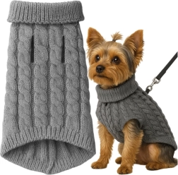 Pull pour chien et chat M gris Purlov