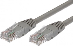 Câble patchcord catégorie 6 RJ45 UTP 1 m gris - emballage de 10 pièces