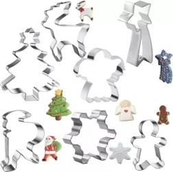 Ensemble d’emporte-pièces métalliques de Noël – 7 pièces RUHHY