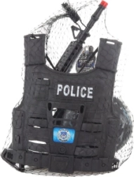 Set de police pour enfants avec gilet tactique et accessoires