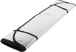 Pare-soleil de pare-brise pour voiture, film réfléchissant avec ventouses 130 × 60 cm